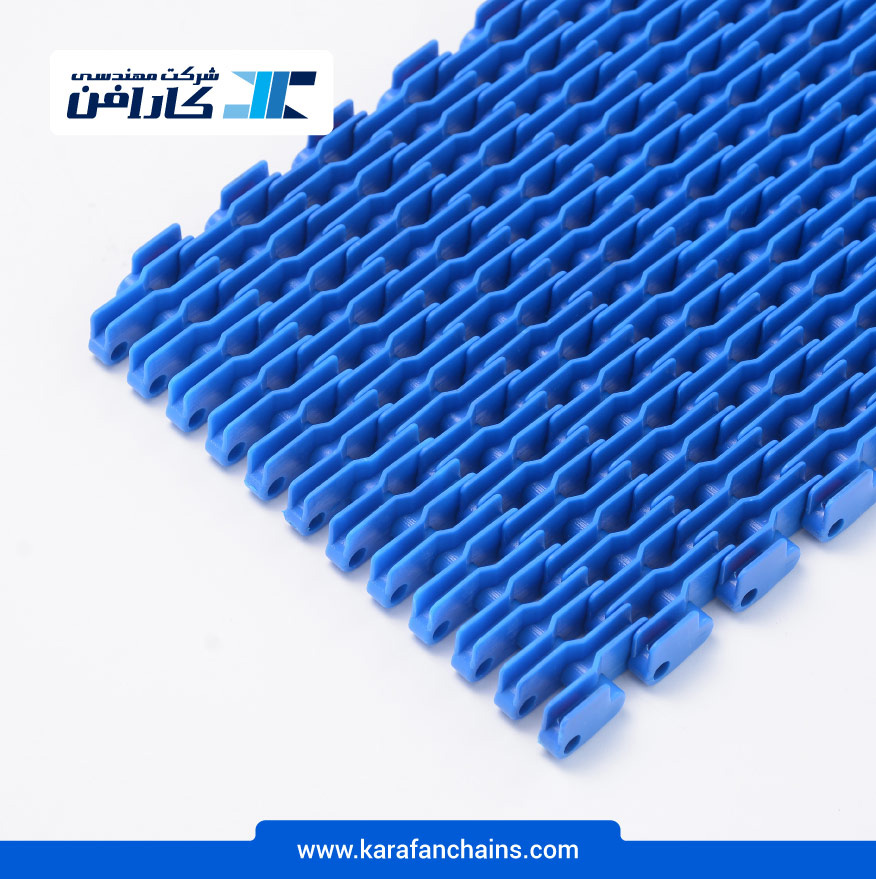 تسمه مدولار حرکت مستقیم گام 1 اینچ با گذر 40% شانه ای ( آبی ) در کارافن